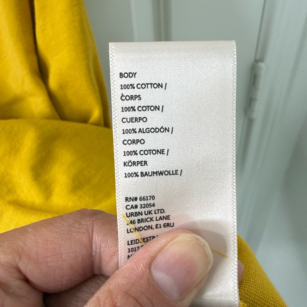 Anthropologie Mustard Yellow Short Sleeve Shift Dress - Picture 11 of 13